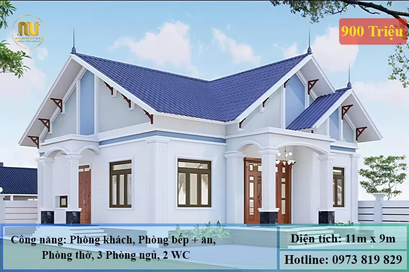 Mẫu Nhà Mái Thái 100m2 – Không Gian Hiện Đại Và Tiện Nghi