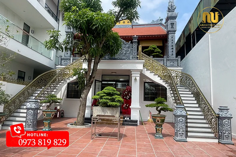 Mẫu Nhà Thờ 3 Gian Giả Gỗ – Lưu Giữ Nét Đẹp Truyền Thống