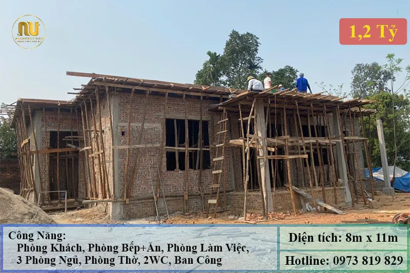 Mẫu Thiết Kế Nhà 8x11m