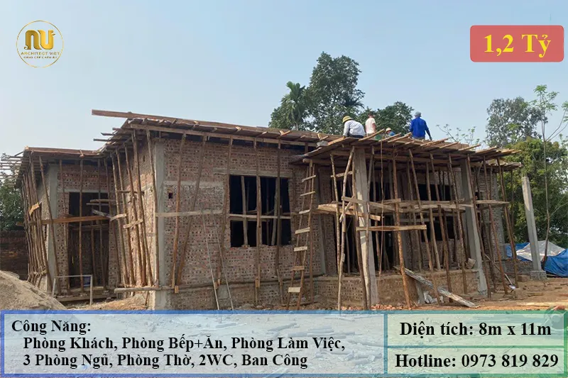 Mẫu Thiết Kế Nhà 8x11m