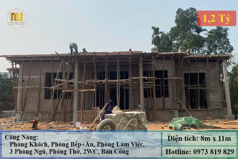 Mẫu Thiết Kế Nhà 8x11m