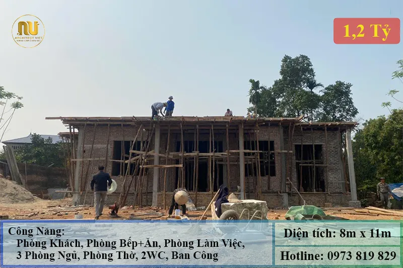 Mẫu Thiết Kế Nhà 8x11m