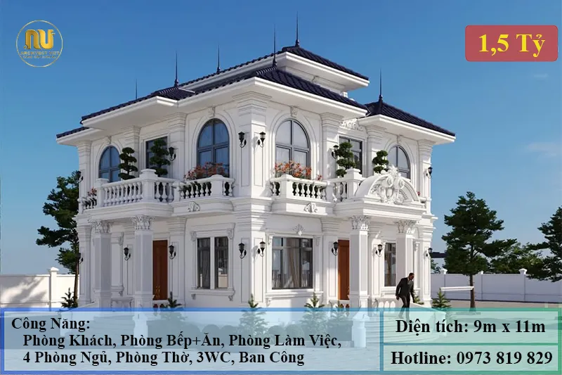 Mẫu Thiết Kế Nhà 9x11m