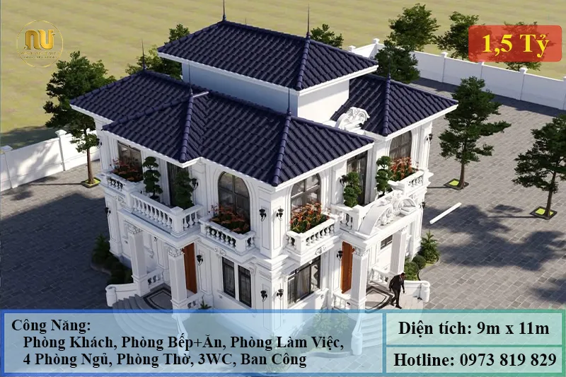 Mẫu Thiết Kế Nhà 9x11m