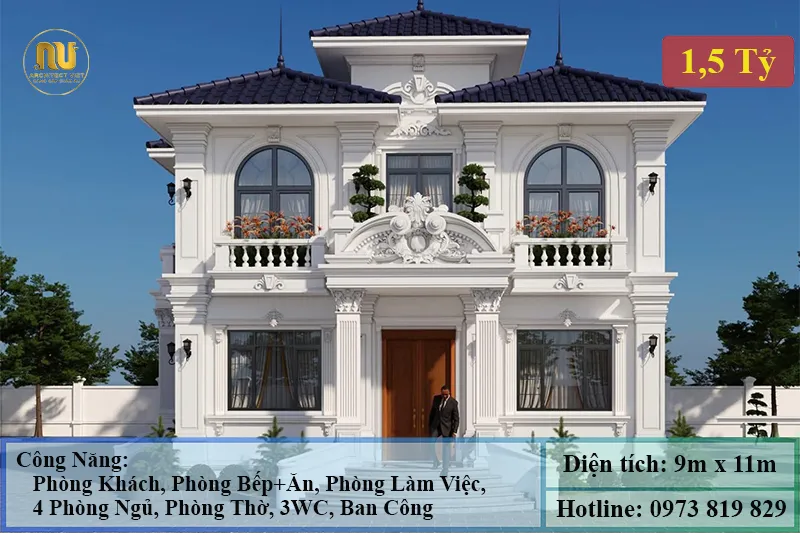 Mẫu Thiết Kế Nhà 9x11m
