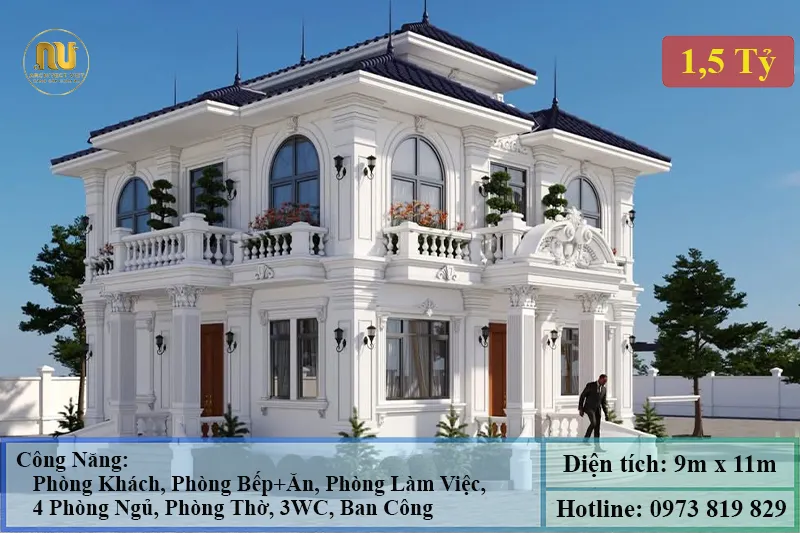Mẫu Thiết Kế Nhà 9x11m
