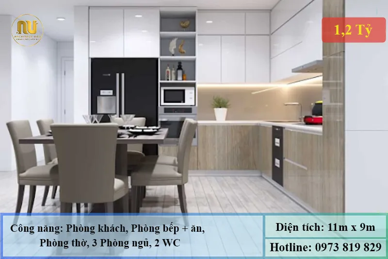 Nhà Cấp 4 Mái Nhật 100 Mét Vuông