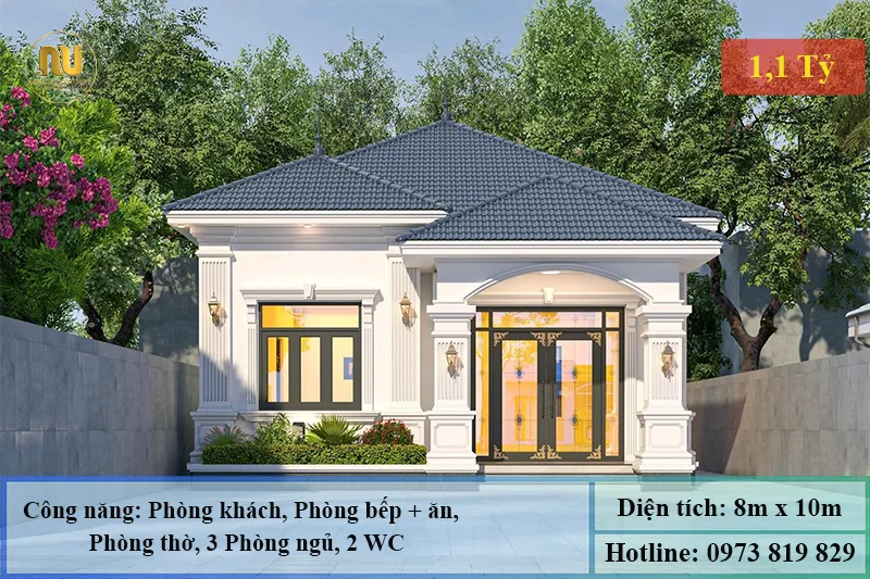 Nhà Cấp 4 Mái Nhật Tân Cổ Điển - Vẻ Đẹp Sang Trọng