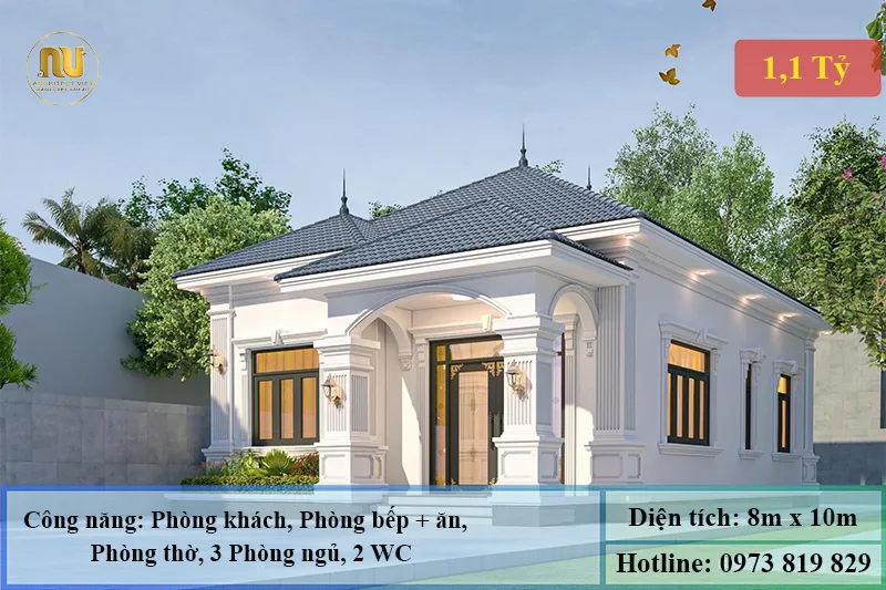Nhà Cấp 4 Mái Nhật Tân Cổ Điển - Vẻ Đẹp Sang Trọng