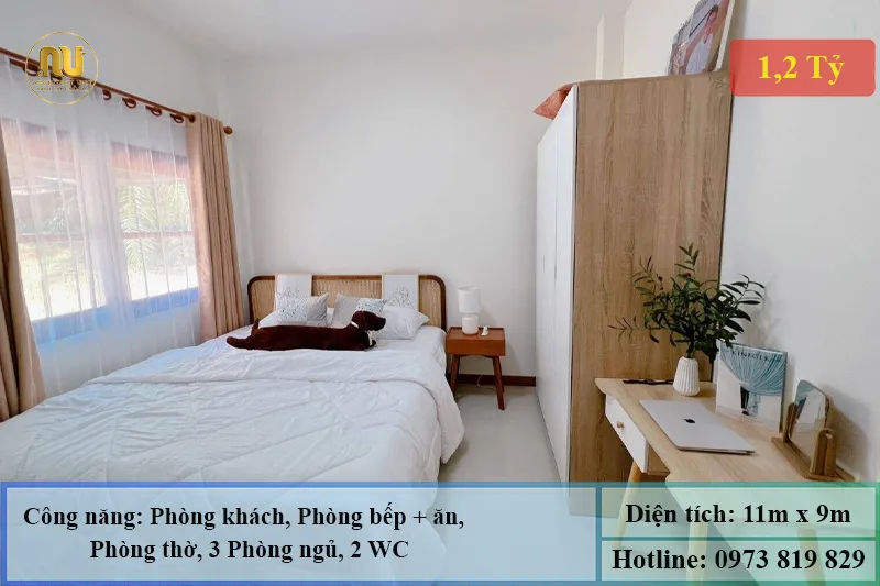Nhà Cấp 4 Mái Thái 3 Phòng Ngủ 100m2