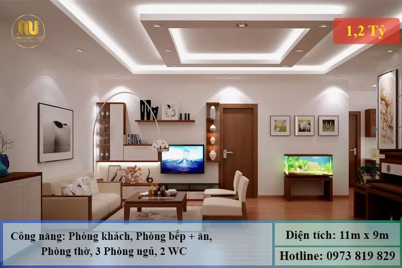 Nhà Cấp 4 Mái Thái 3 Phòng Ngủ 100m2
