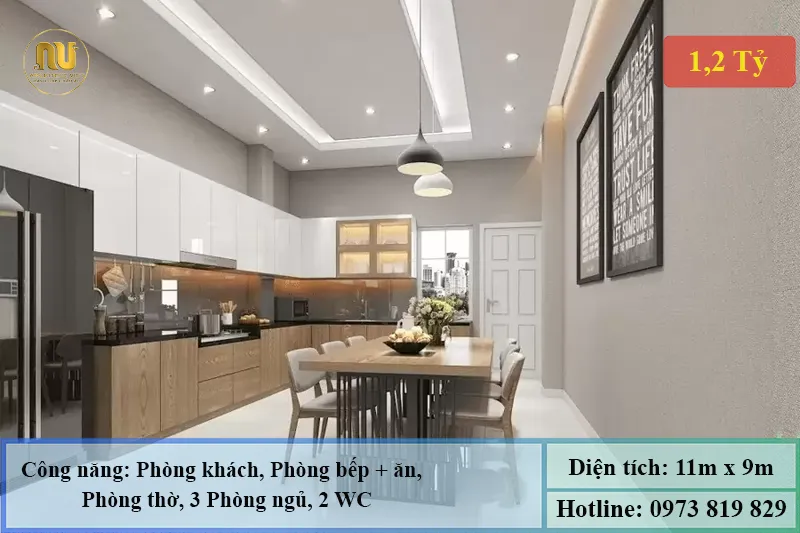 Nhà Cấp 4 Mái Thái 3 Phòng Ngủ 100m2