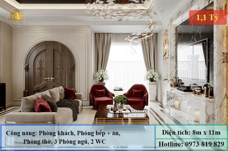 Nhà Mái Nhật 3 Phòng Ngủ 1 Phòng Thờ