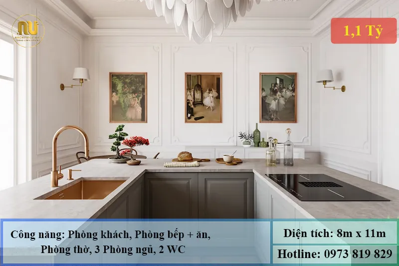 Nhà Mái Nhật 3 Phòng Ngủ 1 Phòng Thờ