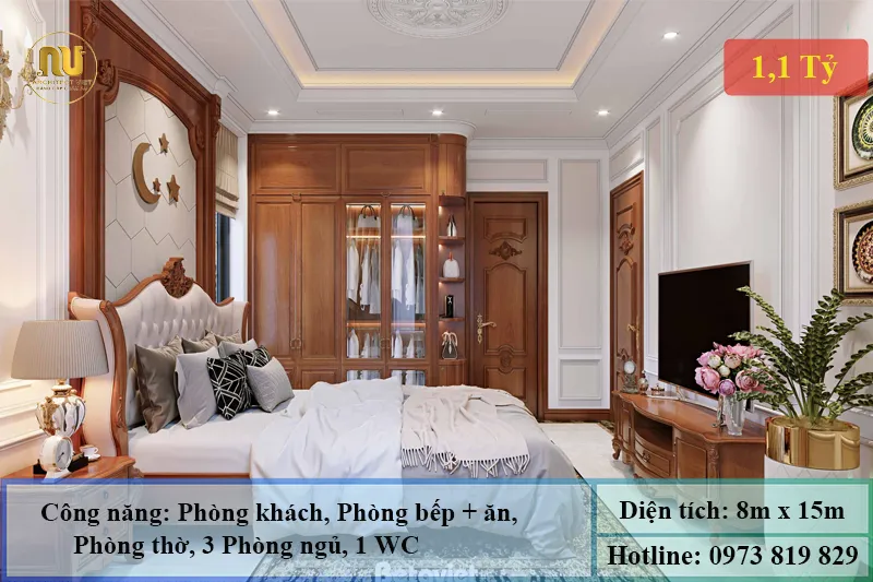 Mẫu Nhà Mái Nhật 8x15 – Không Gian Sống Hiện Đại