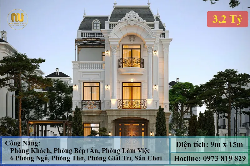 Nhà Mặt Tiền 9m 3 Tầng