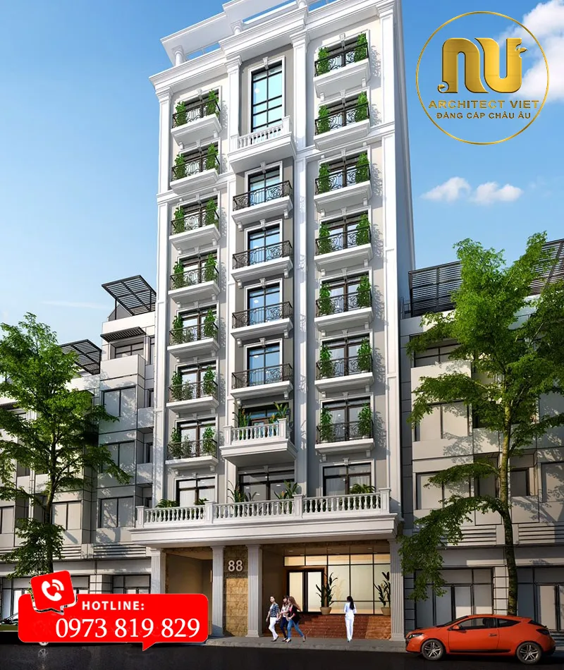 Thiết Kế Khách Sạn Mini 7x20 – Kiến Trúc Sang Trọng