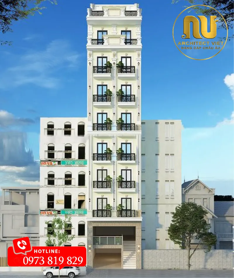 Thiết Kế Khách Sạn Mini 7x20 – Kiến Trúc Sang Trọng