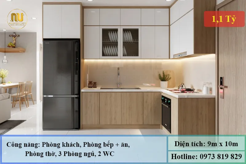 Thiết Kế Nhà 90m2 1 Tầng - Vẻ Đẹp Sang Trọng