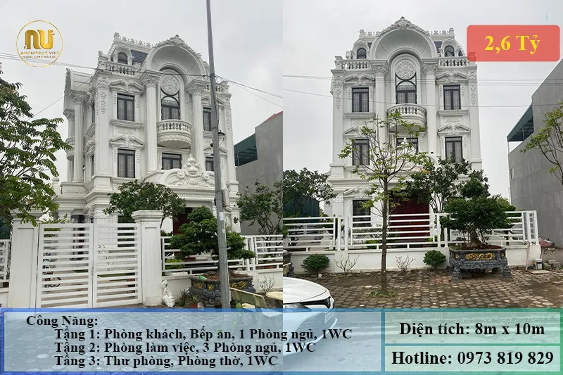 Xây Biệt Thự 2 Tỷ 500 Triệu