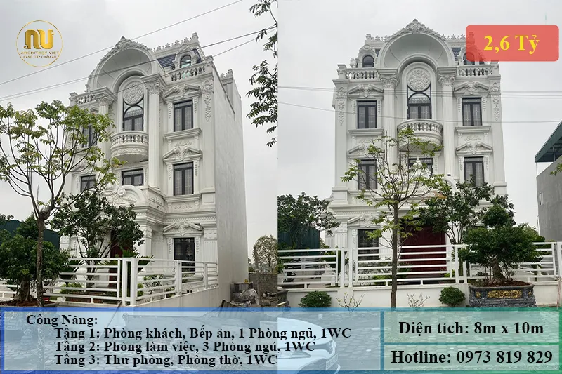 Xây Biệt Thự 2 Tỷ 500 Triệu
