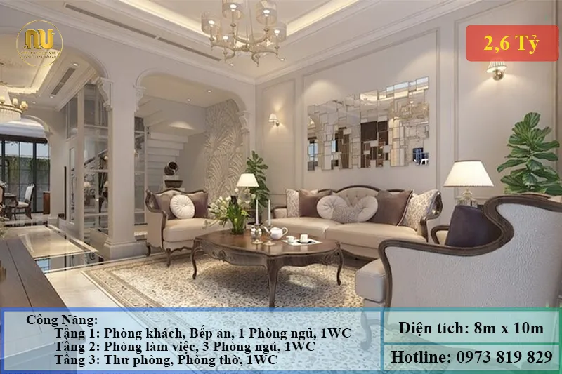 Xây Biệt Thự 2 Tỷ 500 Triệu