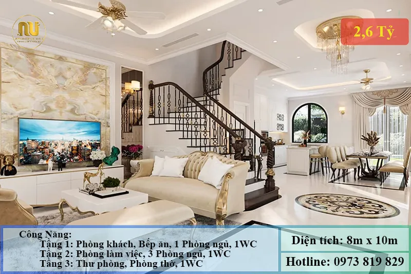Xây Biệt Thự 2 Tỷ 500 Triệu