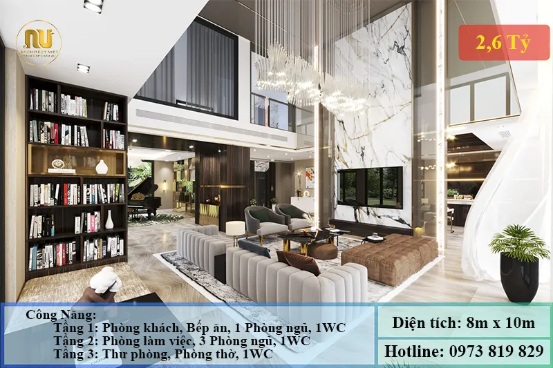 Xây Biệt Thự 2 Tỷ 500 Triệu