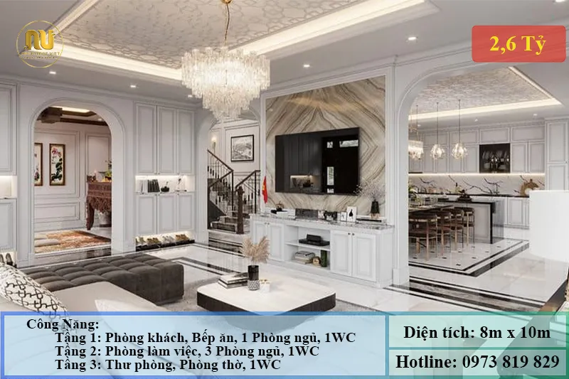 Xây Biệt Thự 2 Tỷ 500 Triệu