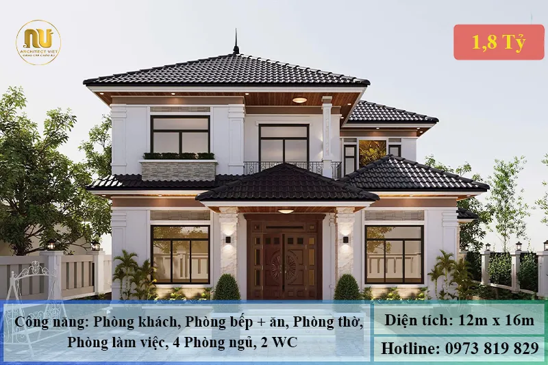 Biệt Thự Mái Nhật 200m2 – Kiến Trúc Sang Trọng