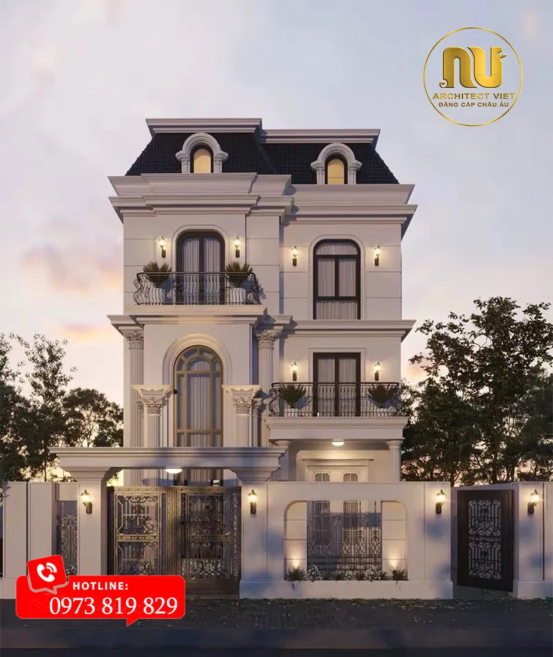 Mẫu Biệt Thự 9x13m – Kiệt Tác Kiến Trúc Tân Cổ Điển