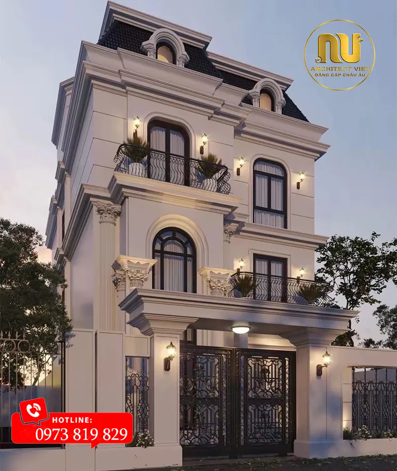 Mẫu Biệt Thự 9x13m – Kiệt Tác Kiến Trúc Tân Cổ Điển