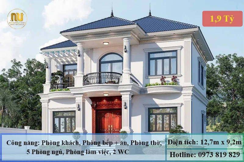 Mẫu Nhà 120m2 – Không Gian Sống Sang Trọng, Tiện Nghi
