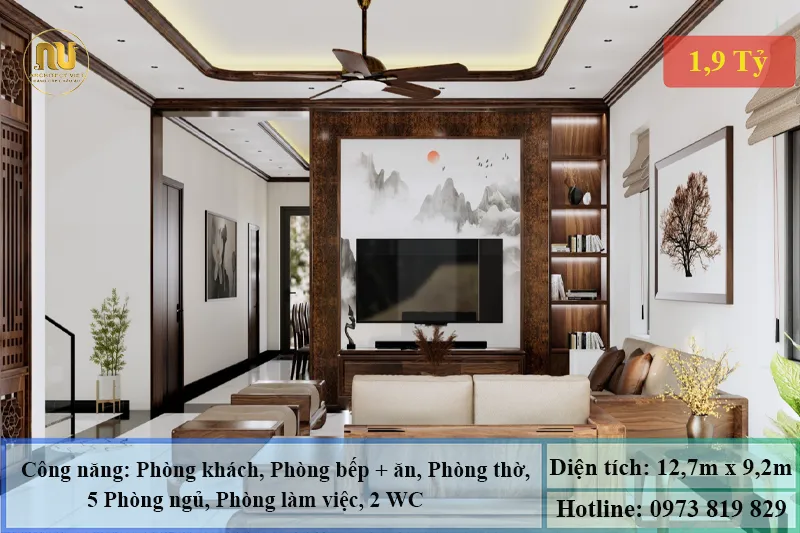 Mẫu Nhà 120m2 – Không Gian Sống Sang Trọng, Tiện Nghi