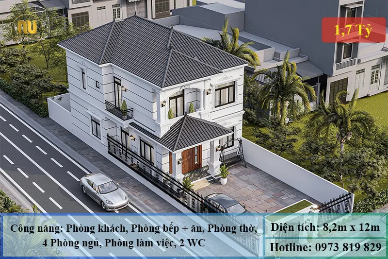 Mẫu Nhà 2 Tầng 100m2 Đẹp – Thiết Kế Sang Trọng, Tiện Nghi
