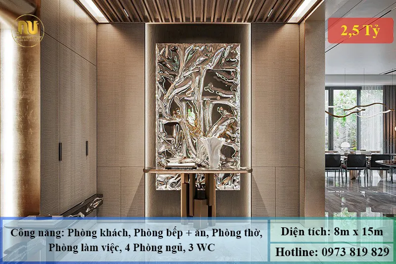 Mẫu Nhà 3 Tầng 8x15 – Thiết Kế Sang Trọng Hiện Đại