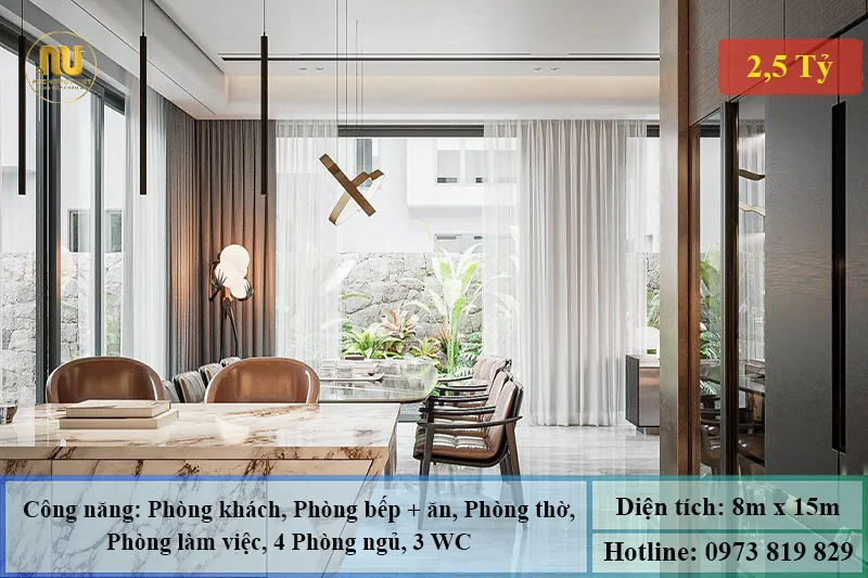 Mẫu Nhà 3 Tầng 8x15 – Thiết Kế Sang Trọng Hiện Đại