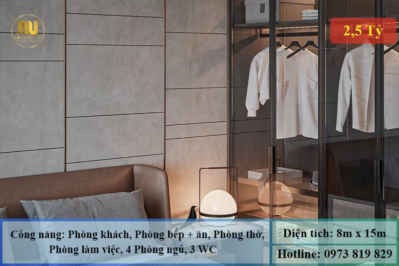 Mẫu Nhà 3 Tầng 8x15 – Thiết Kế Sang Trọng Hiện Đại