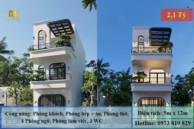 Mẫu Nhà 5x12 3 Tầng – Giải Pháp Cho Không Gian Hiện Đại