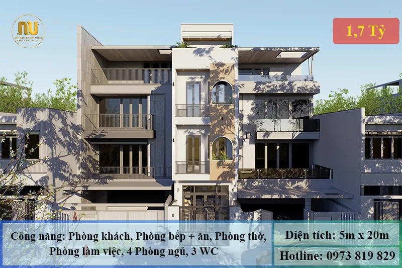 Mẫu Nhà 5x20 Hiện Đại – Giải Pháp Hoàn Hảo