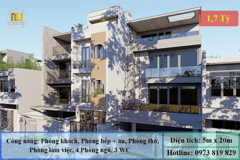 Mẫu Nhà 5x20 Hiện Đại – Giải Pháp Hoàn Hảo