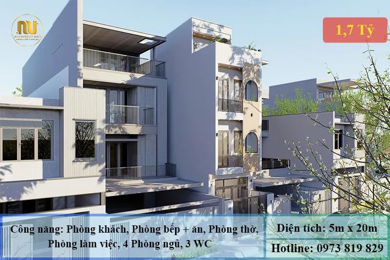 Mẫu Nhà 5x20 Hiện Đại – Giải Pháp Hoàn Hảo