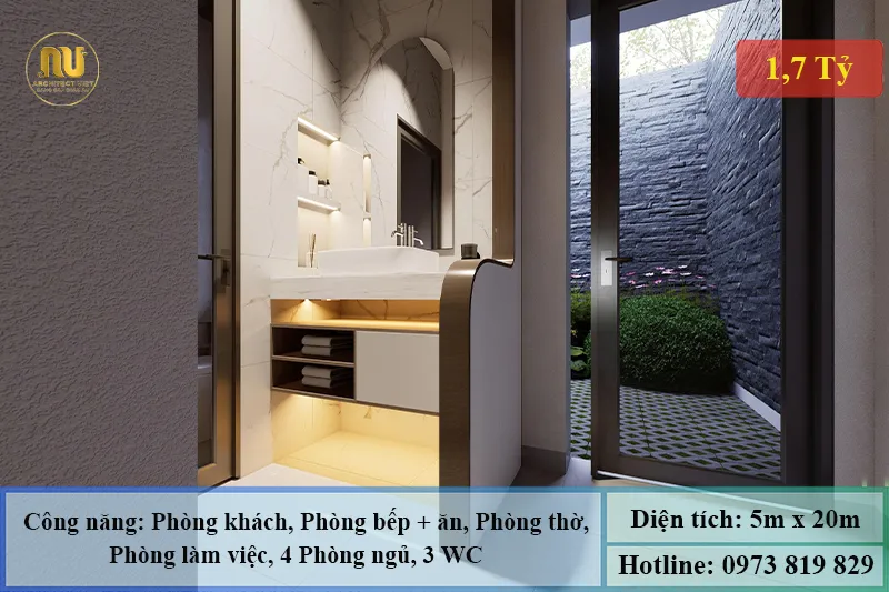 Mẫu Nhà 5x20 Hiện Đại – Giải Pháp Hoàn Hảo