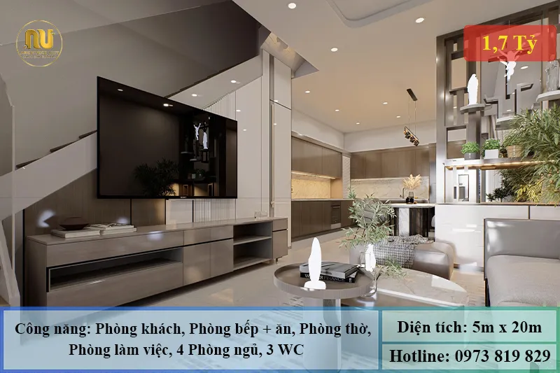 Mẫu Nhà 5x20 Hiện Đại – Giải Pháp Hoàn Hảo