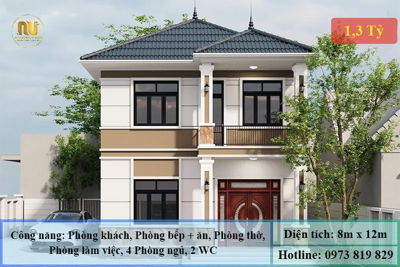 Khám Phá A-Z Mẫu Nhà 8x12m Tại Hải Phòng
