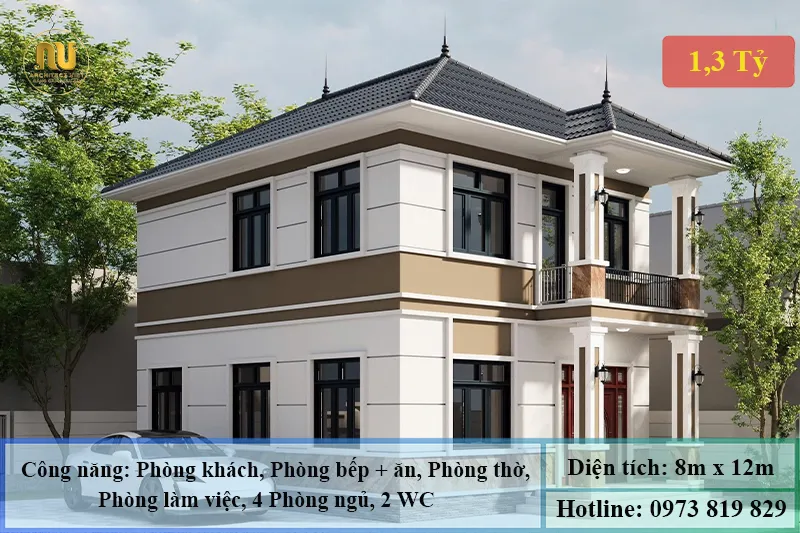 Khám Phá A-Z Mẫu Nhà 8x12m Tại Hải Phòng