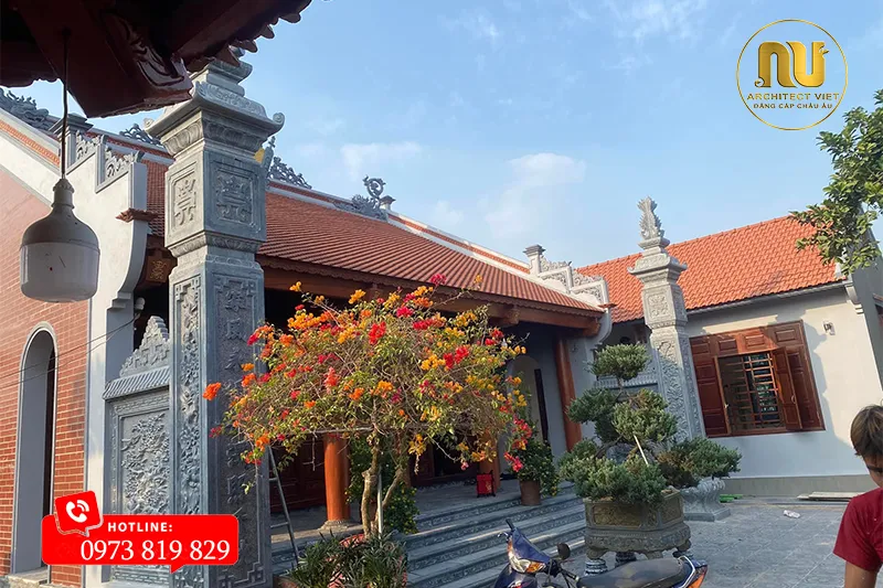 Mẫu Nhà Thờ 3 Gian Giả Gỗ 60m2 Tại Hải Dương