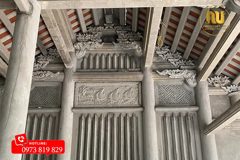 Mẫu Nhà Thờ 3 Gian Giả Gỗ 60m2 Tại Hải Dương