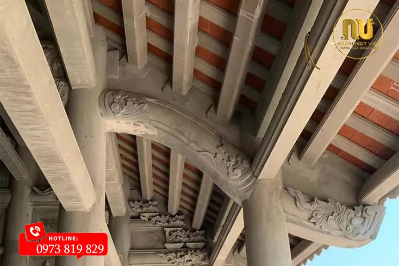 Mẫu Nhà Thờ 3 Gian Giả Gỗ 60m2 Tại Hải Dương