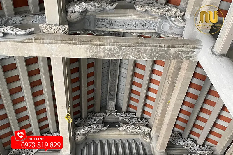 Mẫu Nhà Thờ 3 Gian Giả Gỗ 60m2 Tại Hải Dương